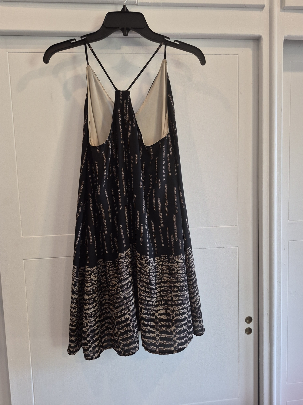 Audrey 3+1 Black and Gold Mini Slip Dress - Picture 2 of 2